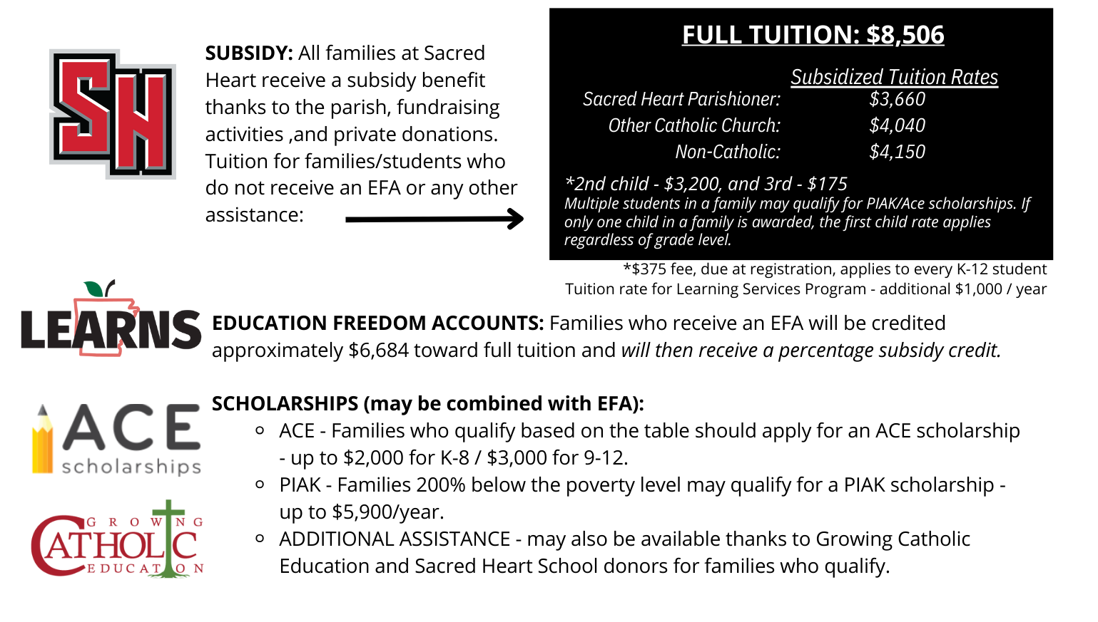 Sacred Heart Catholic School Tuition & Fees